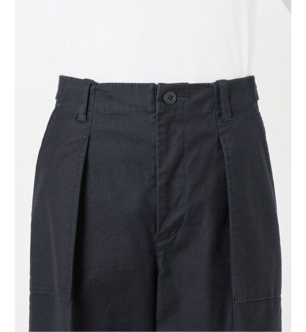 Spick and Span「バックサテンカーゴワイドパンツ」|カーゴ|