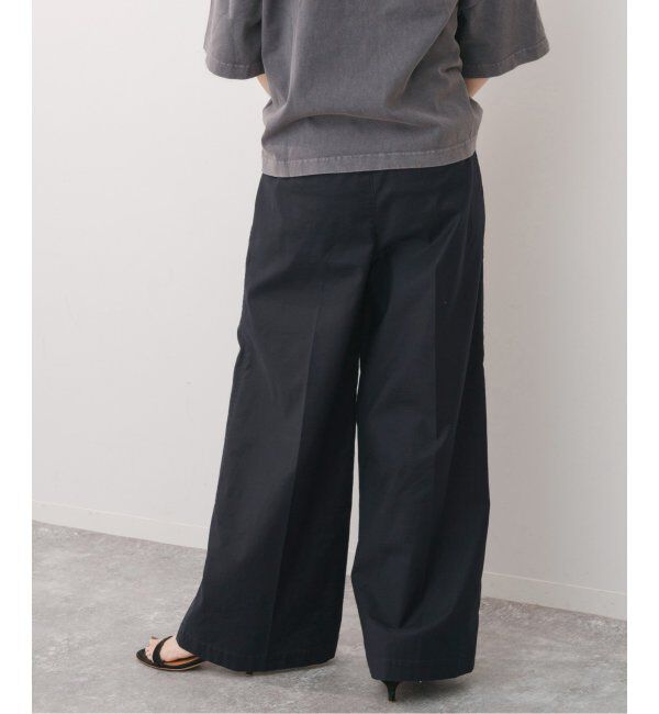 Spick and Span「バックサテンカーゴワイドパンツ」|カーゴ|