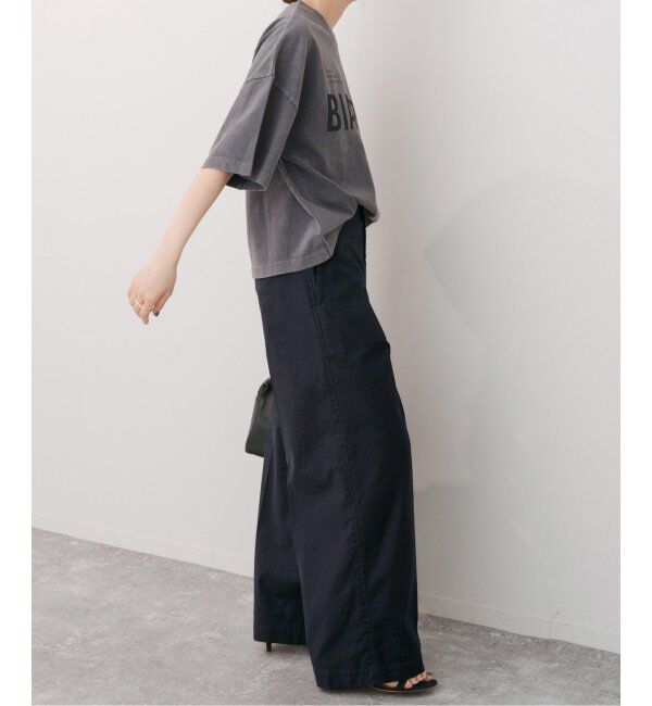 Spick and Span「バックサテンカーゴワイドパンツ」|カーゴ|