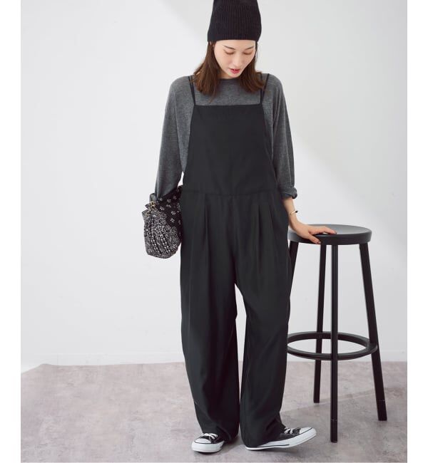 FRAMeWORK「≪WEB限定追加≫キュプラツイルキャミサロペット」|オールインワン|