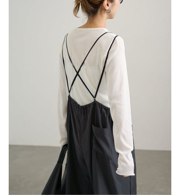 FRAMeWORK「≪WEB限定追加≫キュプラツイルキャミサロペット」|オールインワン|