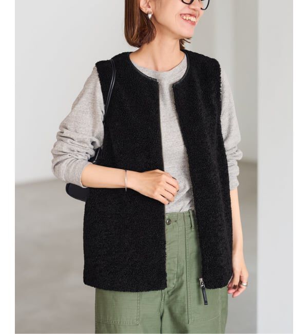 FRAMeWORK「≪追加 / 手洗い可能≫ボアベスト」|ダウンベスト・ベスト|