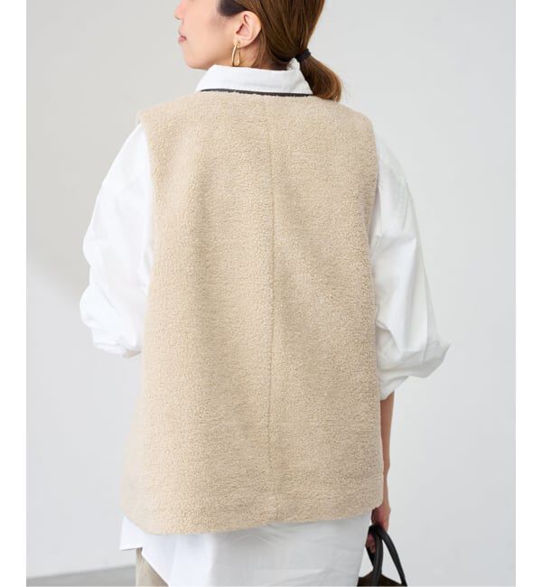 FRAMeWORK「≪追加 / 手洗い可能≫ボアベスト」|ダウンベスト・ベスト|