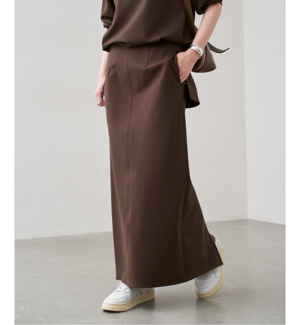 Spick and Span「ソフトポンチIラインスカート」|スカート|