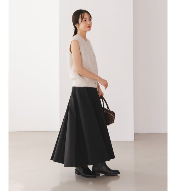 NOBLE「ダブルクロスタックスカート」|スカート|