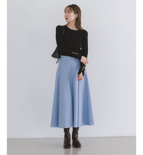 NOBLE「ダブルクロスタックスカート」|スカート|