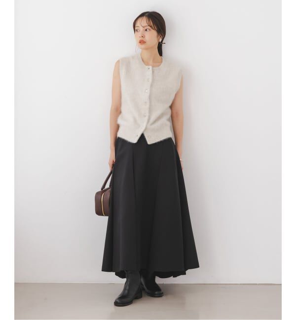 NOBLE「ダブルクロスタックスカート」|スカート|
