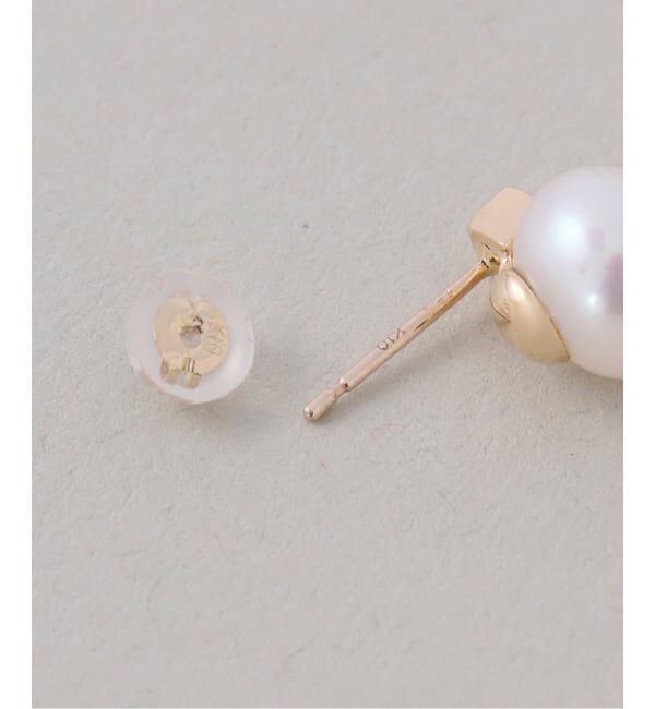 Lilas by Spick&Span「ポテトパールキューブピアス K10（両耳）」|ピアス|