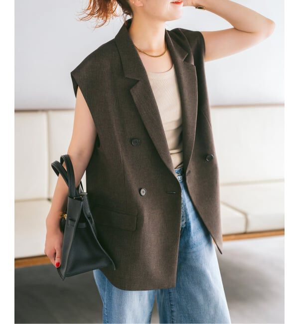 Spick and Span「《追加》メランジダブルブレストジレ」|その他|