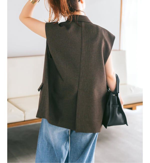 Spick and Span「《追加》メランジダブルブレストジレ」|その他|