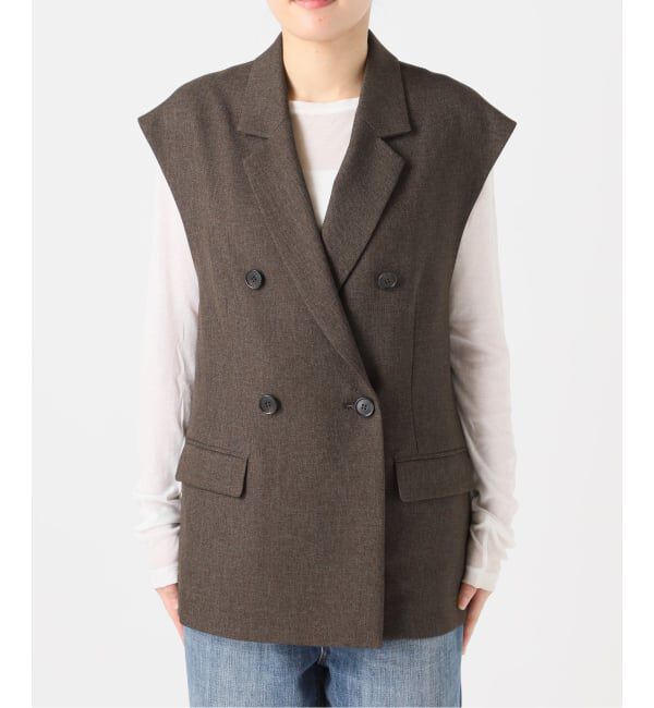 Spick and Span「《追加》メランジダブルブレストジレ」|その他|