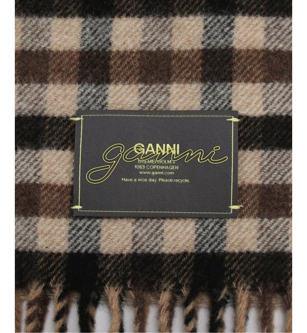 U by SPICK&SPAN「GANNI/ガニー Graphic Wool Scarf」|マフラー|