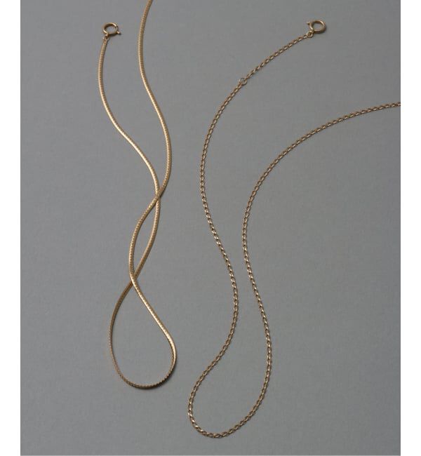 Lilas by Spick&Span「アラキヘイチェーン40cmネックレス K18」|ネックレス|