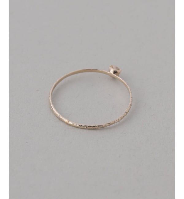 Lilas by Spick&Span「10thテクスチャー3本ダイヤリング K10」|リング|