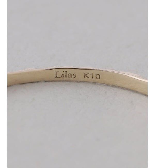 Lilas by Spick&Span「10thテクスチャー3本ダイヤリング K10」|リング|