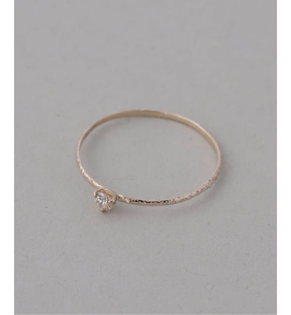 Lilas by Spick&Span「10thテクスチャー3本ダイヤリング K10」|リング|