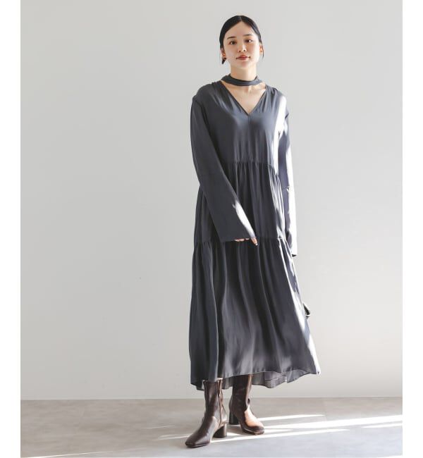 NOBLE「ティアードボウタイワンピース」|ワンピース|