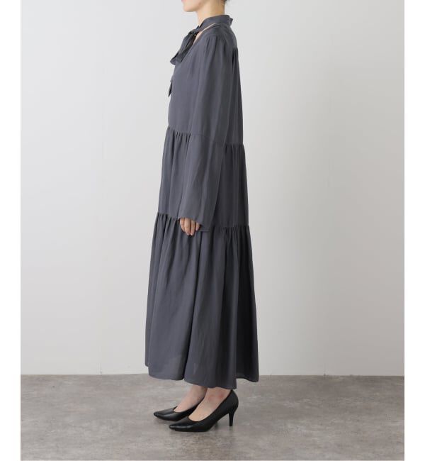 NOBLE「ティアードボウタイワンピース」|ワンピース|