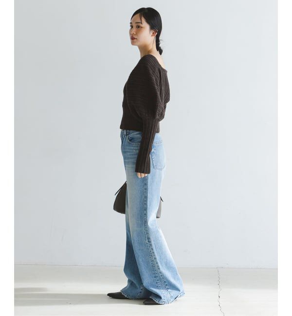 NOBLE「カシュクールランダムリブニットプルオーバー」|ニット・セーター|