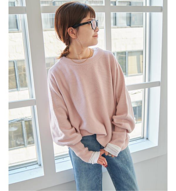 Spick and Span「《WEB限定 / 追加2予約》バルキーヤーンドルマンロングリブニット」|ニット・セーター|