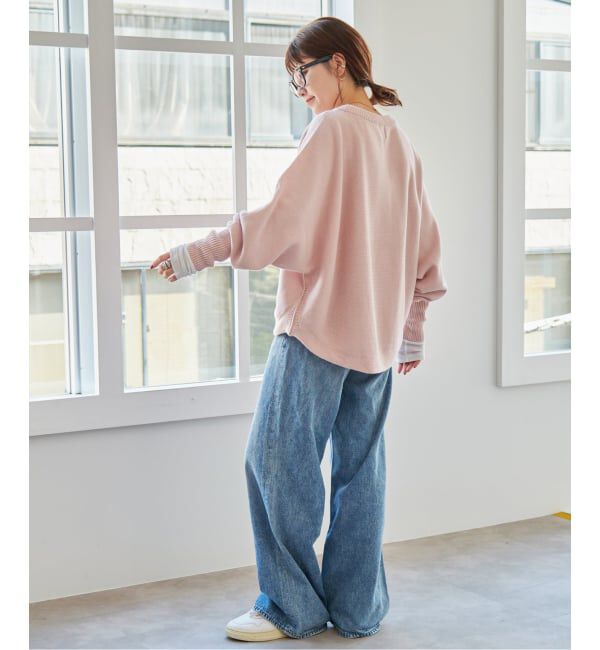 Spick and Span「《WEB限定 / 追加2予約》バルキーヤーンドルマンロングリブニット」|ニット・セーター|