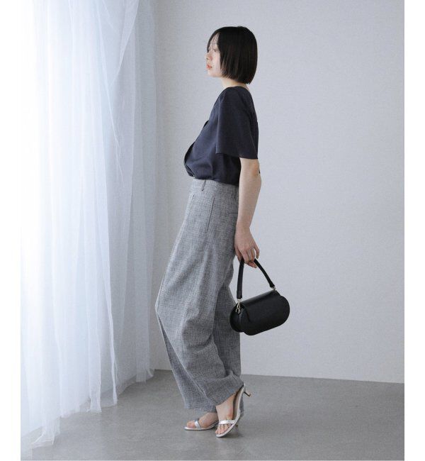  「【洗える】Vネックブラウス」|シャツ・ブラウス|