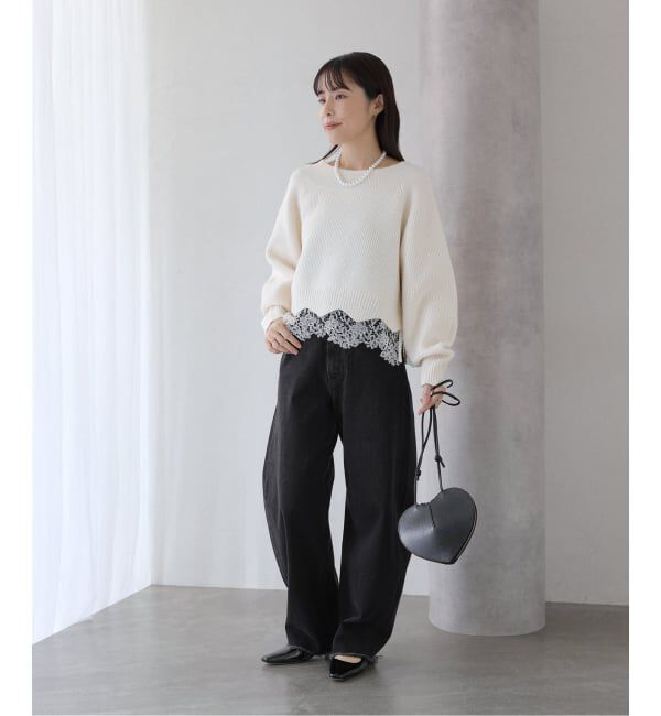  「【洗える】YANUK/ヤヌーク LAURA Curve Taperd」|デニム|