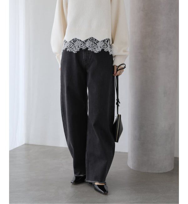  「【洗える】YANUK/ヤヌーク LAURA Curve Taperd」|デニム|