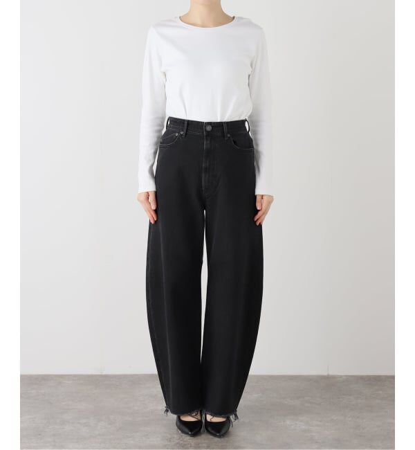  「【洗える】YANUK/ヤヌーク LAURA Curve Taperd」|デニム|