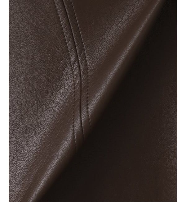  「【洗える】フェイクレザー・ジャガードスカート」|スカート|