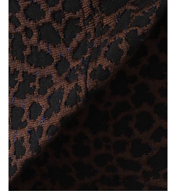  「【洗える】フェイクレザー・ジャガードスカート」|スカート|