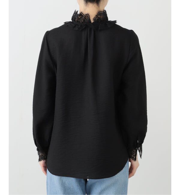  「【洗える】レーススキッパーブラウス」|シャツ・ブラウス|