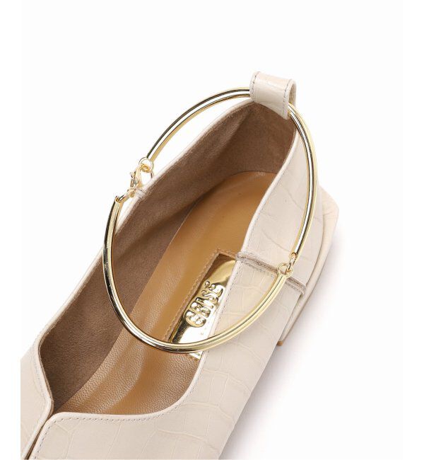  「《追加》GRISEレザースクエアクロスシームアンクルフラット」|その他|