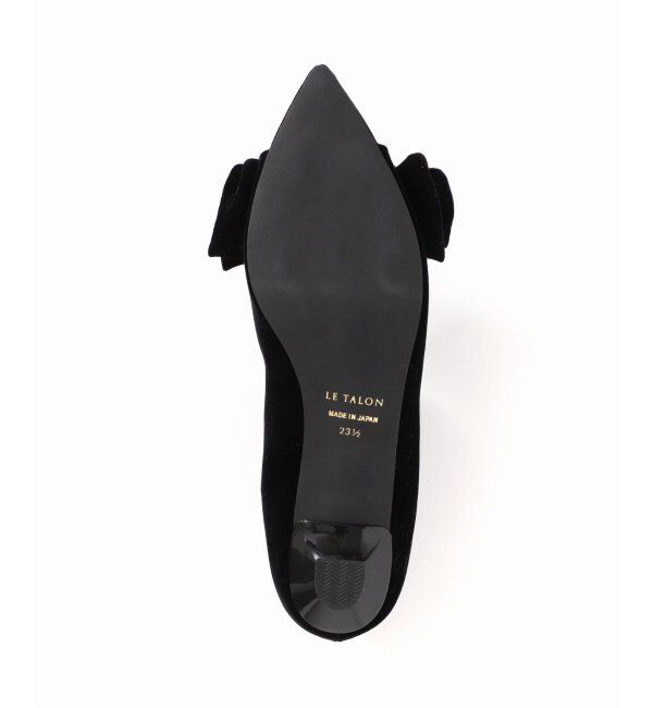  「3.5cmポインテッドリボンオープントゥパンプス」|パンプス|