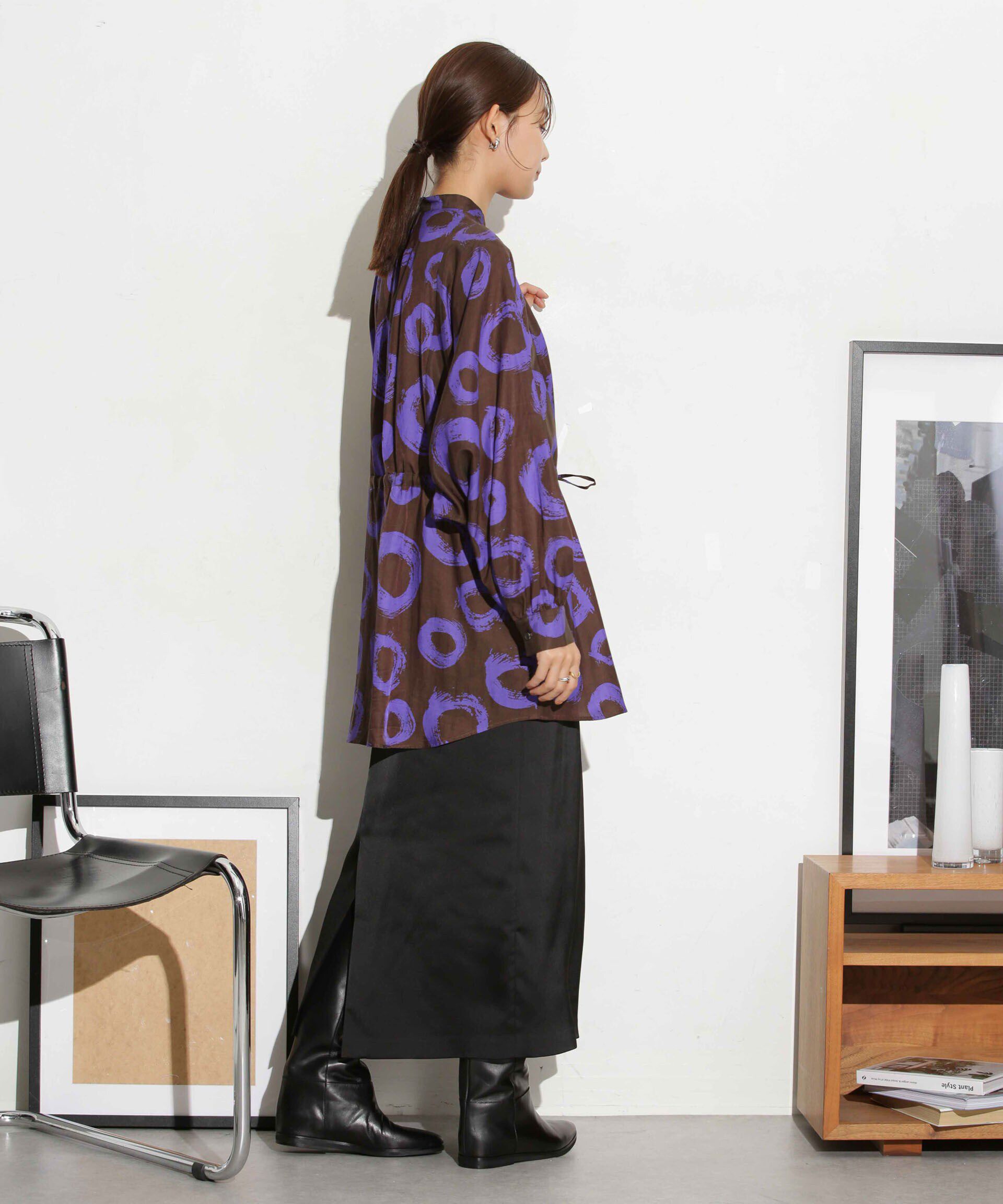 nano･universe「マットサテンIラインスカート」|スカート|