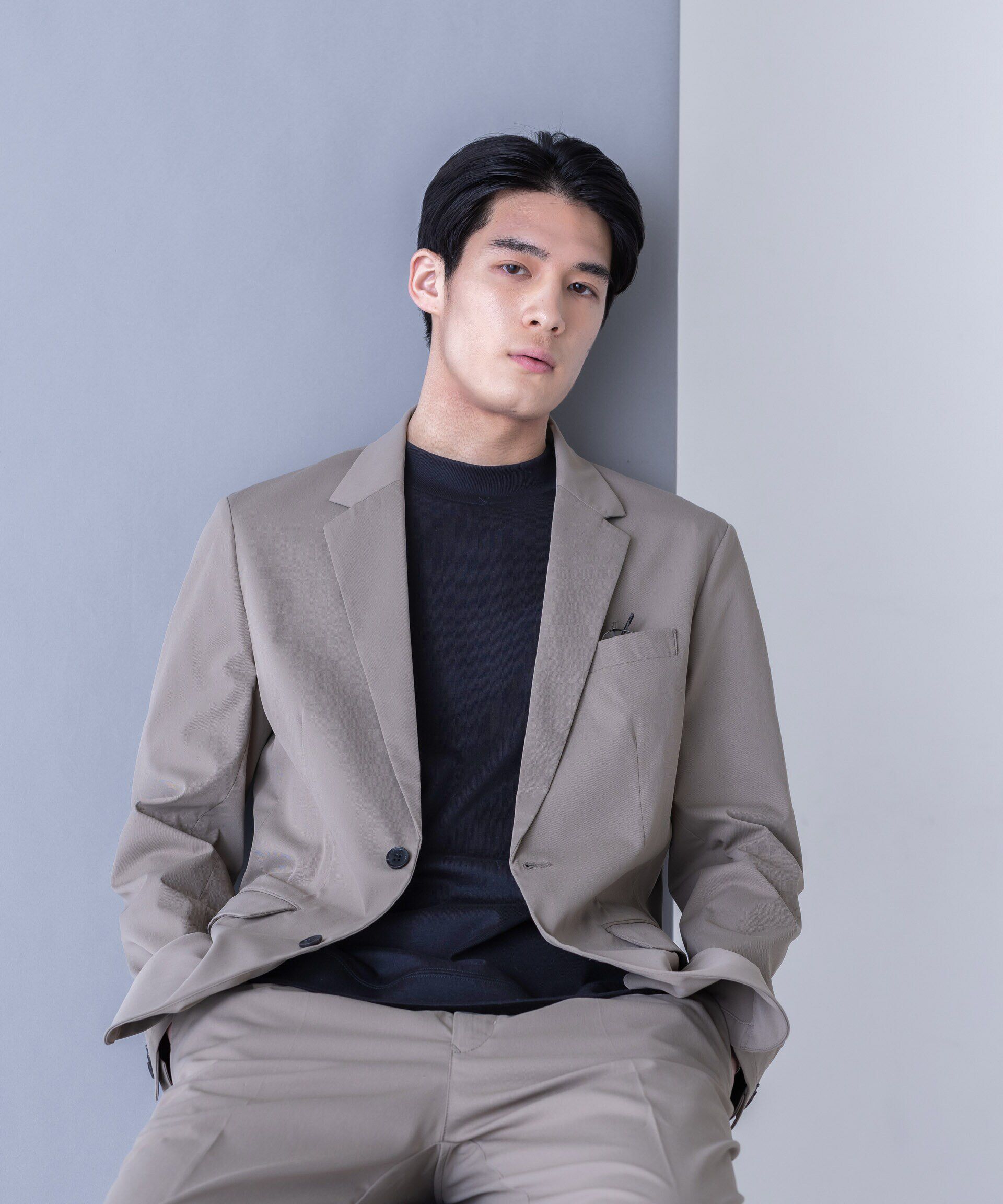 nano･universe「「FORMAL JERSEY」モックネックカットソー半袖」|Tシャツ・カットソー|