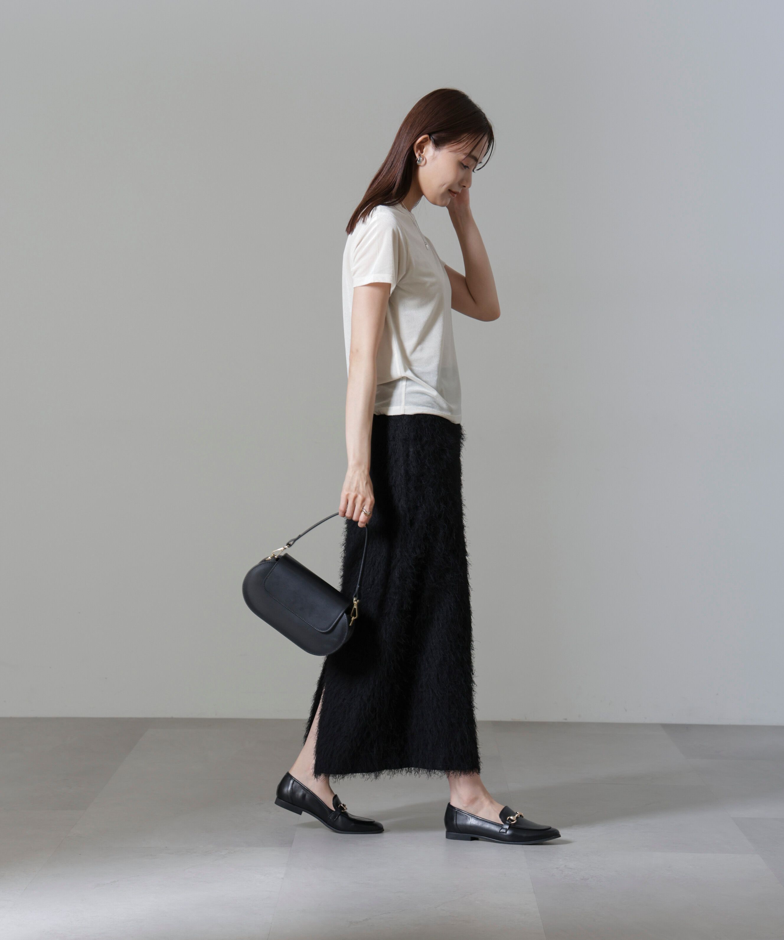 nano･universe「フリンジジャガードIラインスカート(セットアップ可)」|スカート|