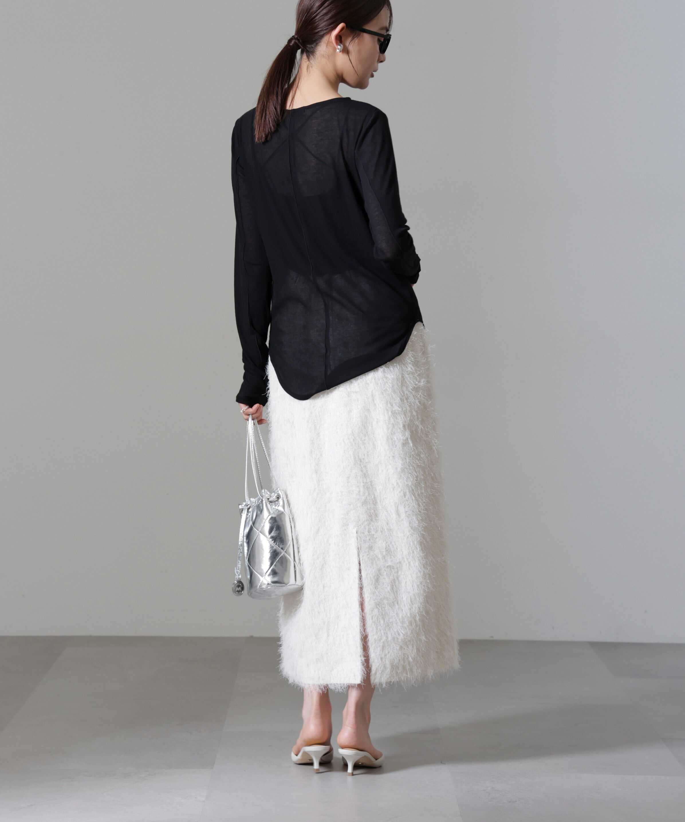 nano･universe「フリンジジャガードIラインスカート(セットアップ可)」|スカート|