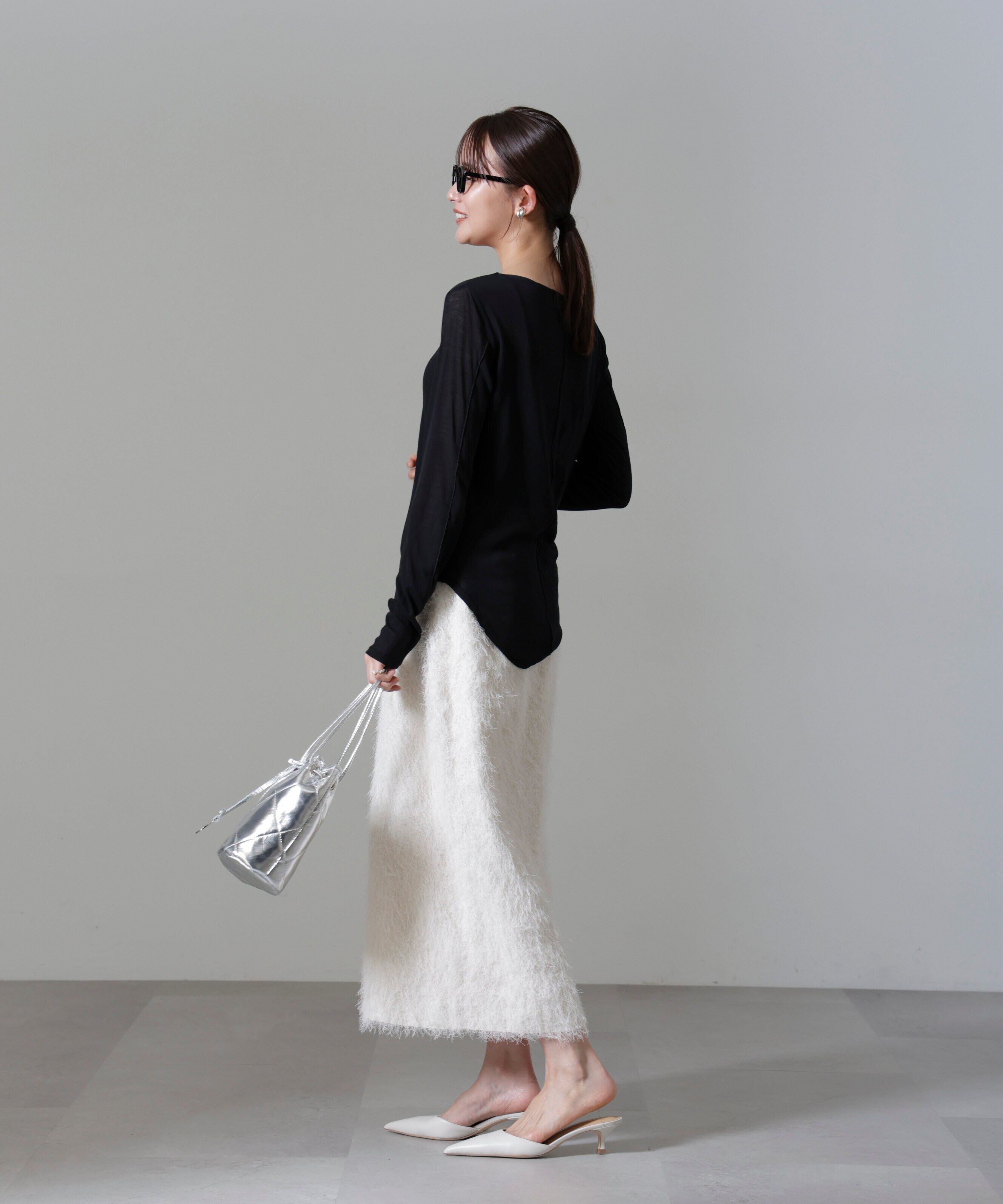 nano･universe「フリンジジャガードIラインスカート(セットアップ可)」|スカート|