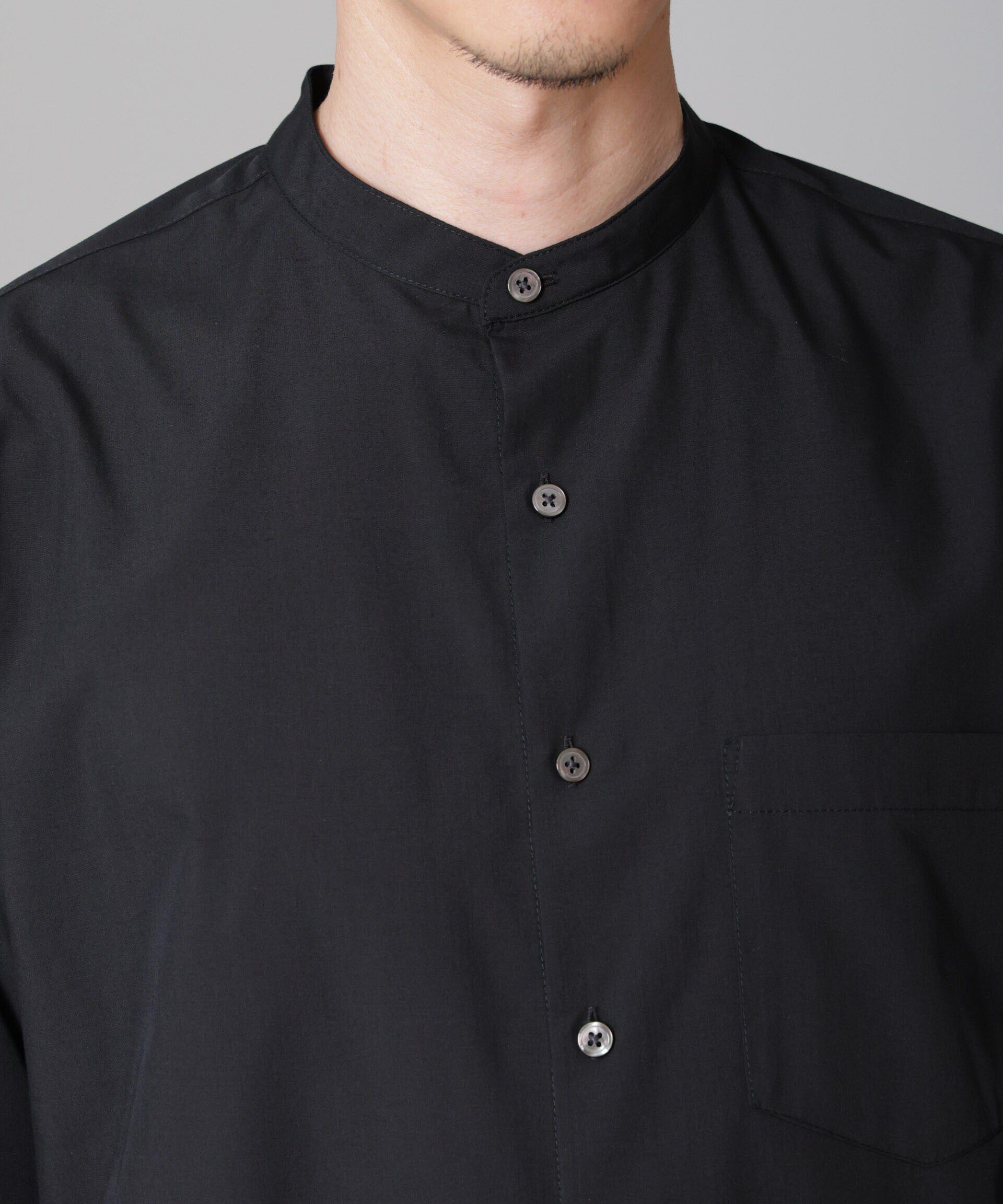 nano･universe「バンブーフォート バンドカラーシャツ」|シャツ・ブラウス|