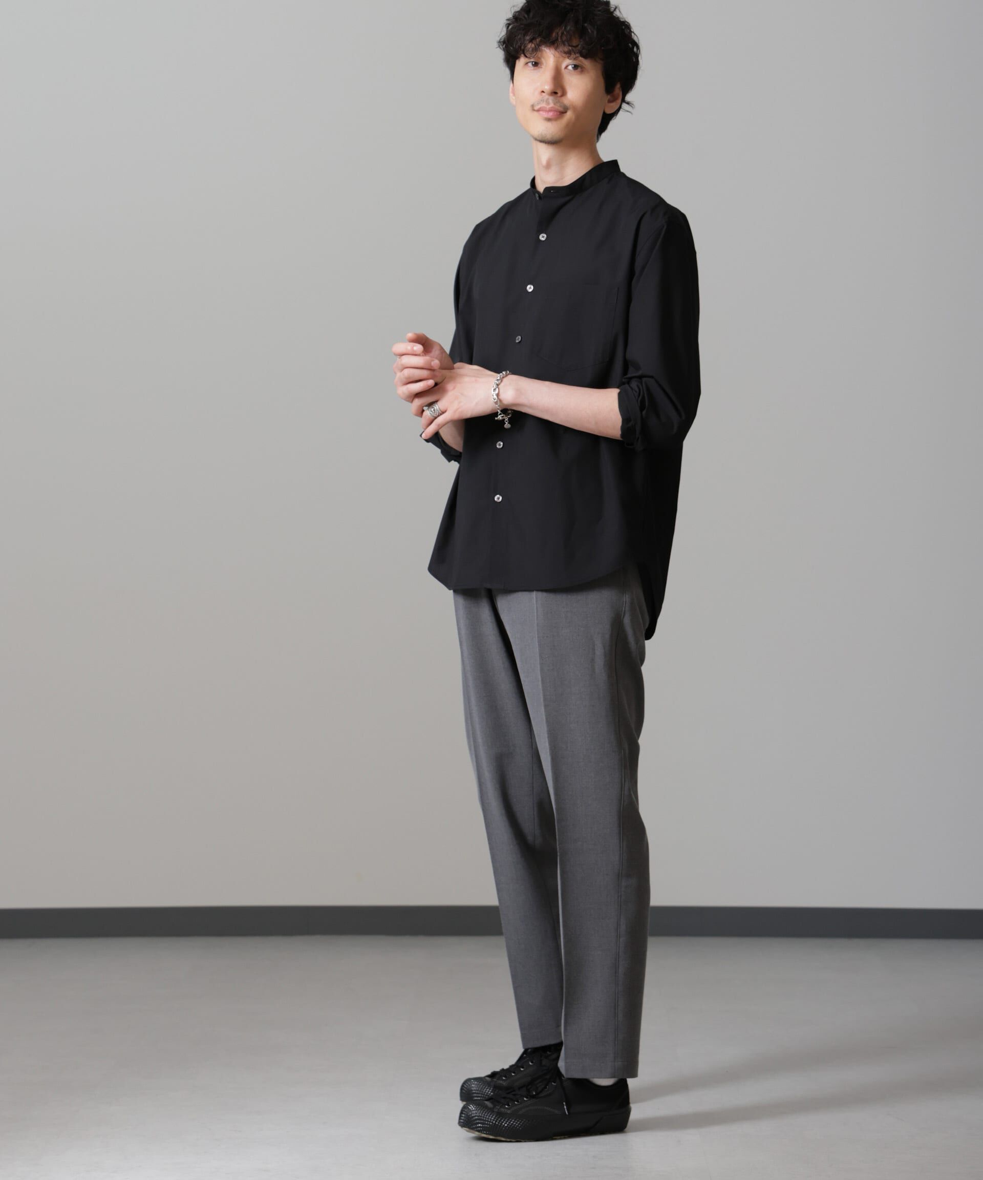 nano･universe「バンブーフォート バンドカラーシャツ」|シャツ・ブラウス|