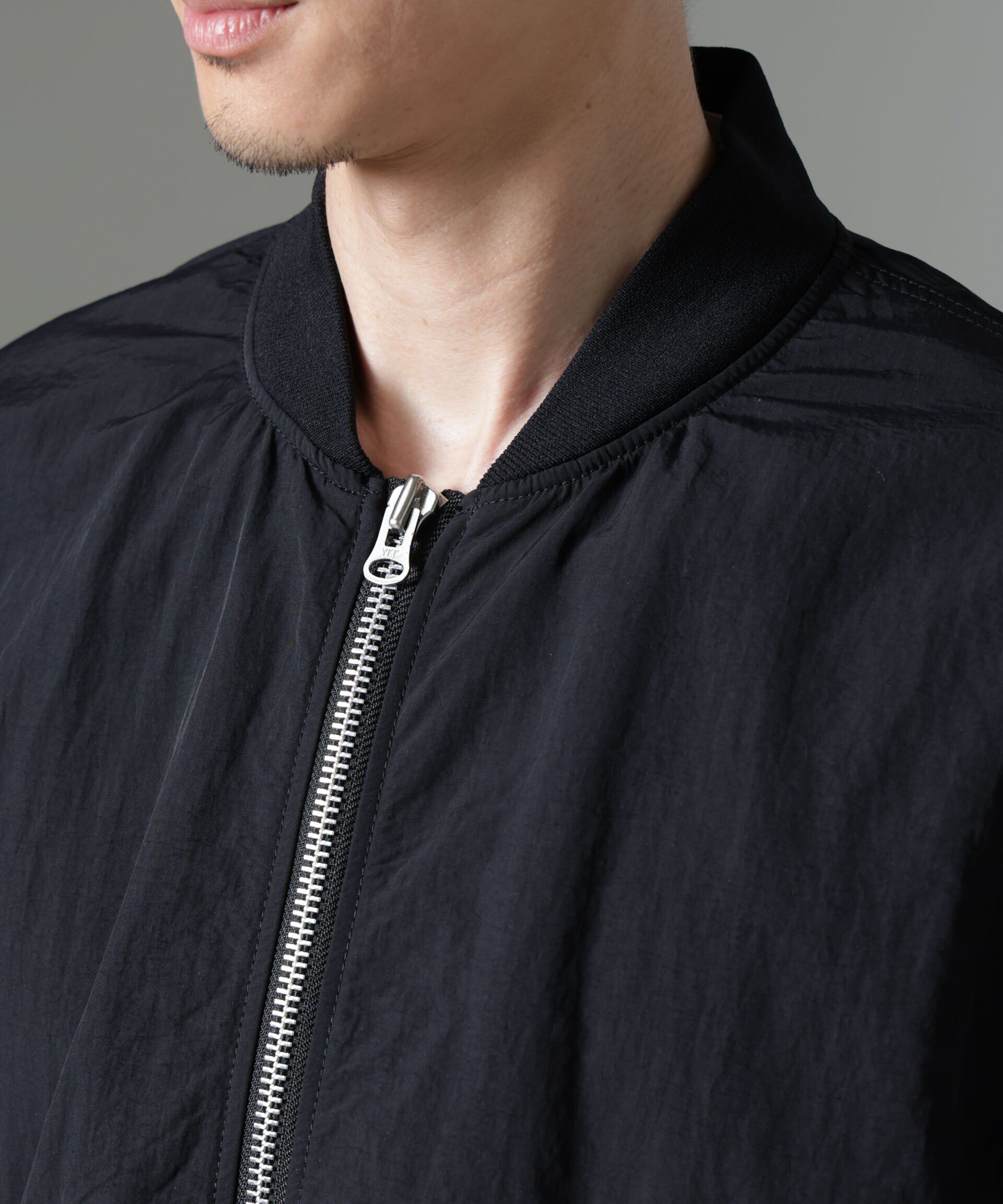 nano･universe「水溶性ボンディング撥水MA-１ブルゾン(セットアップ可)」|ブルゾン・スタジャン|