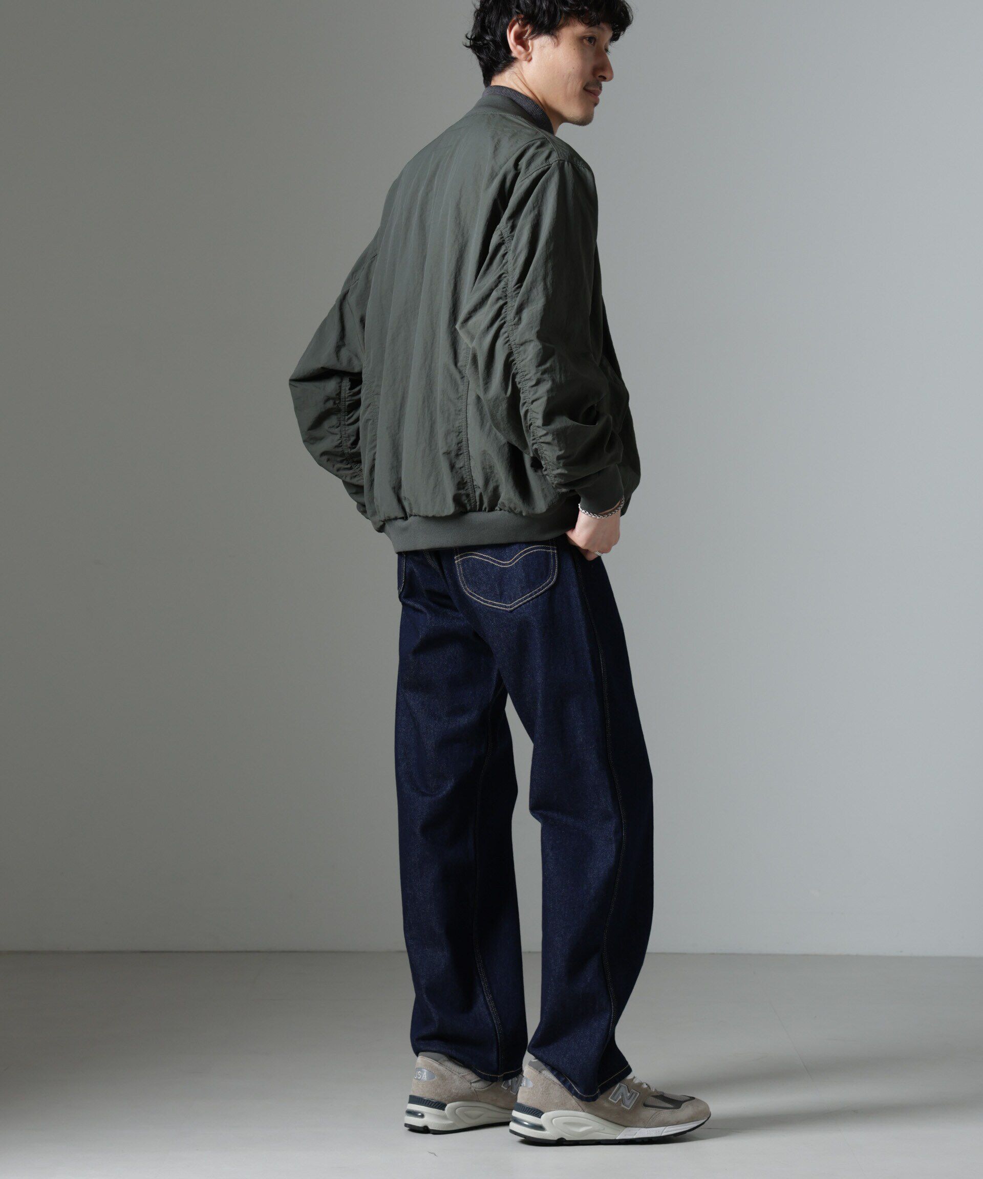 nano･universe「水溶性ボンディング撥水MA-１ブルゾン(セットアップ可)」|ブルゾン・スタジャン|