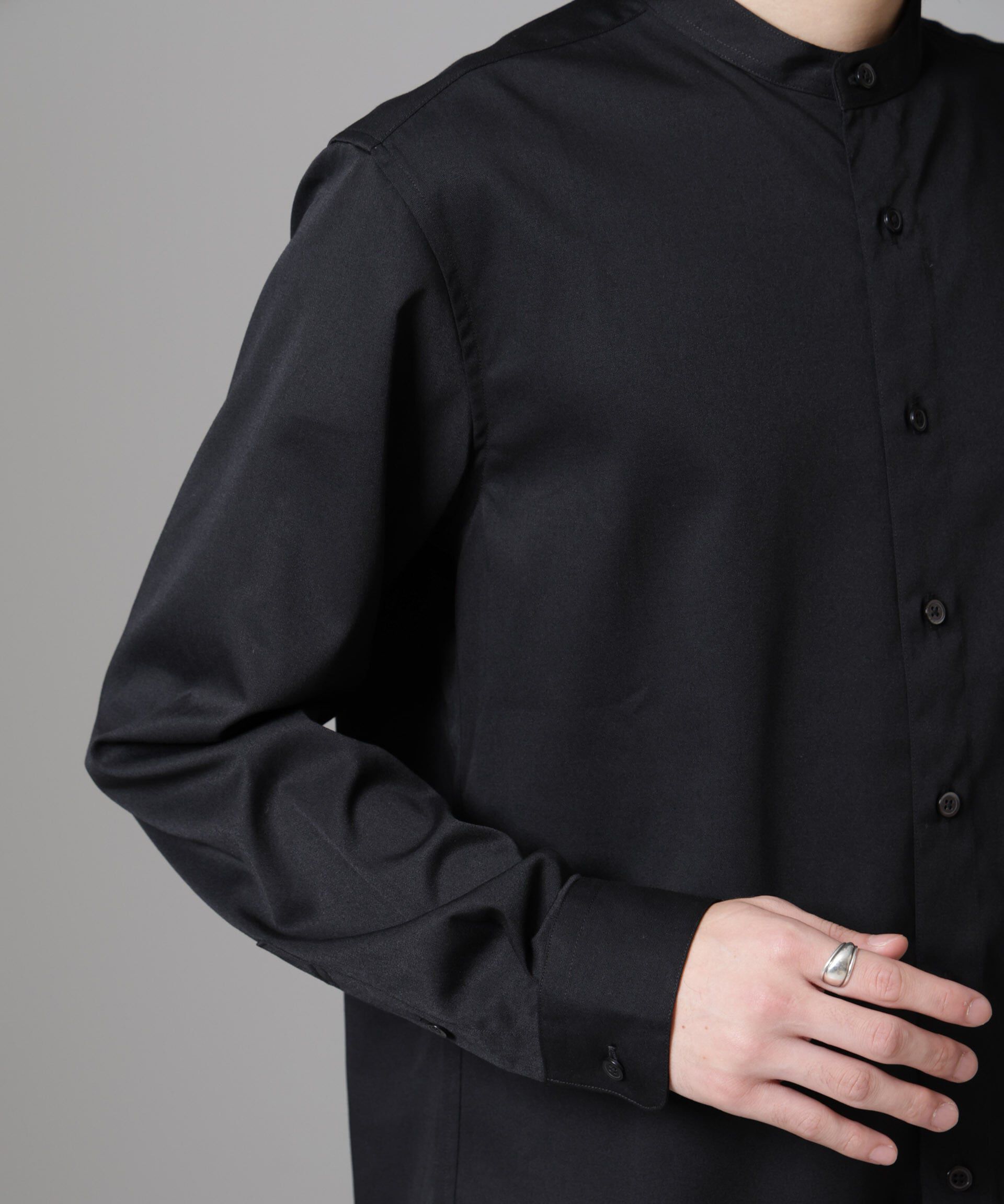 nano･universe「スタンダードバンドカラーシャツ/長袖」|シャツ・ブラウス|