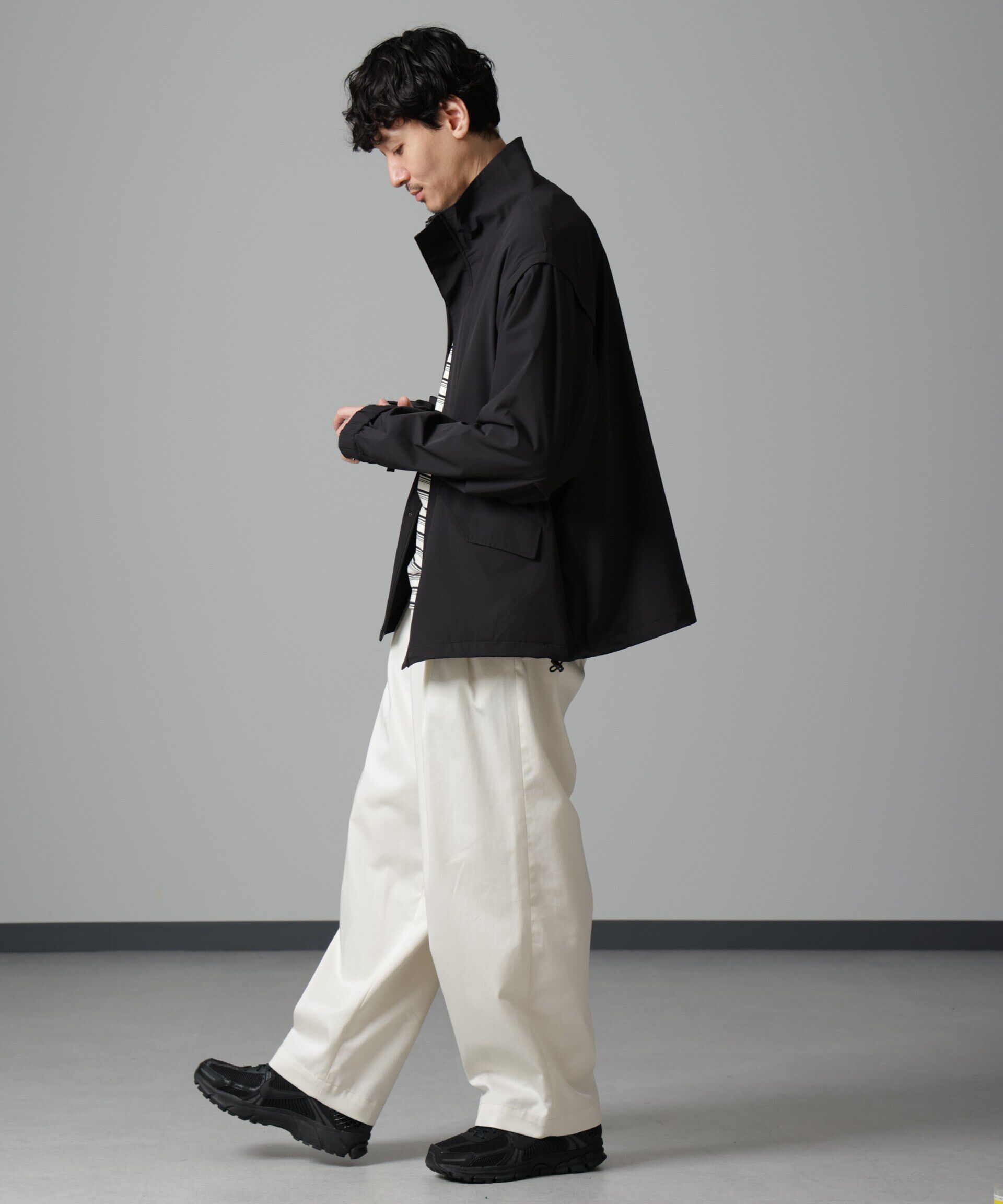 nano･universe「2WAYミリタリーブルゾン」|ブルゾン・スタジャン|