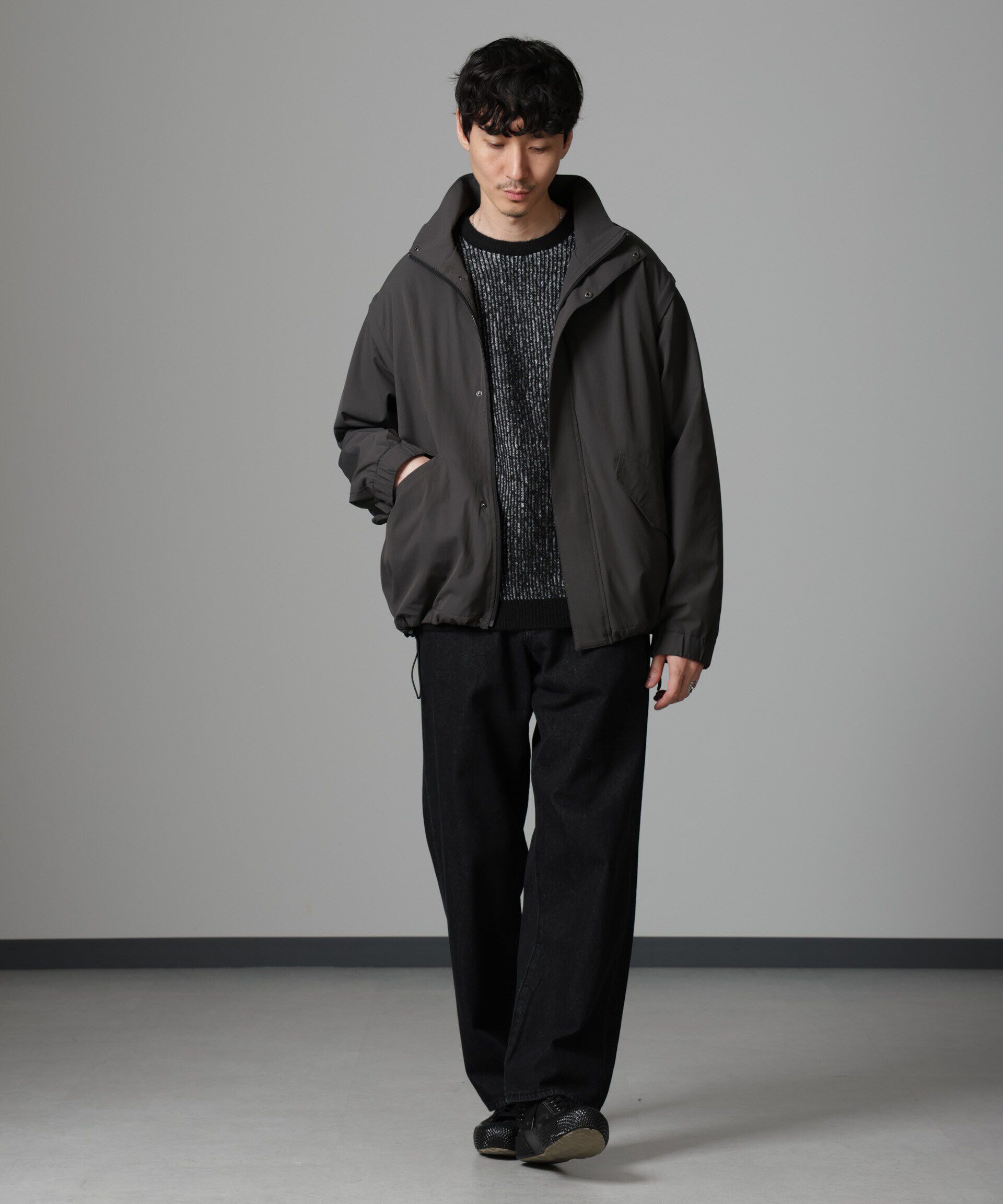 nano･universe「2WAYミリタリーブルゾン」|ブルゾン・スタジャン|