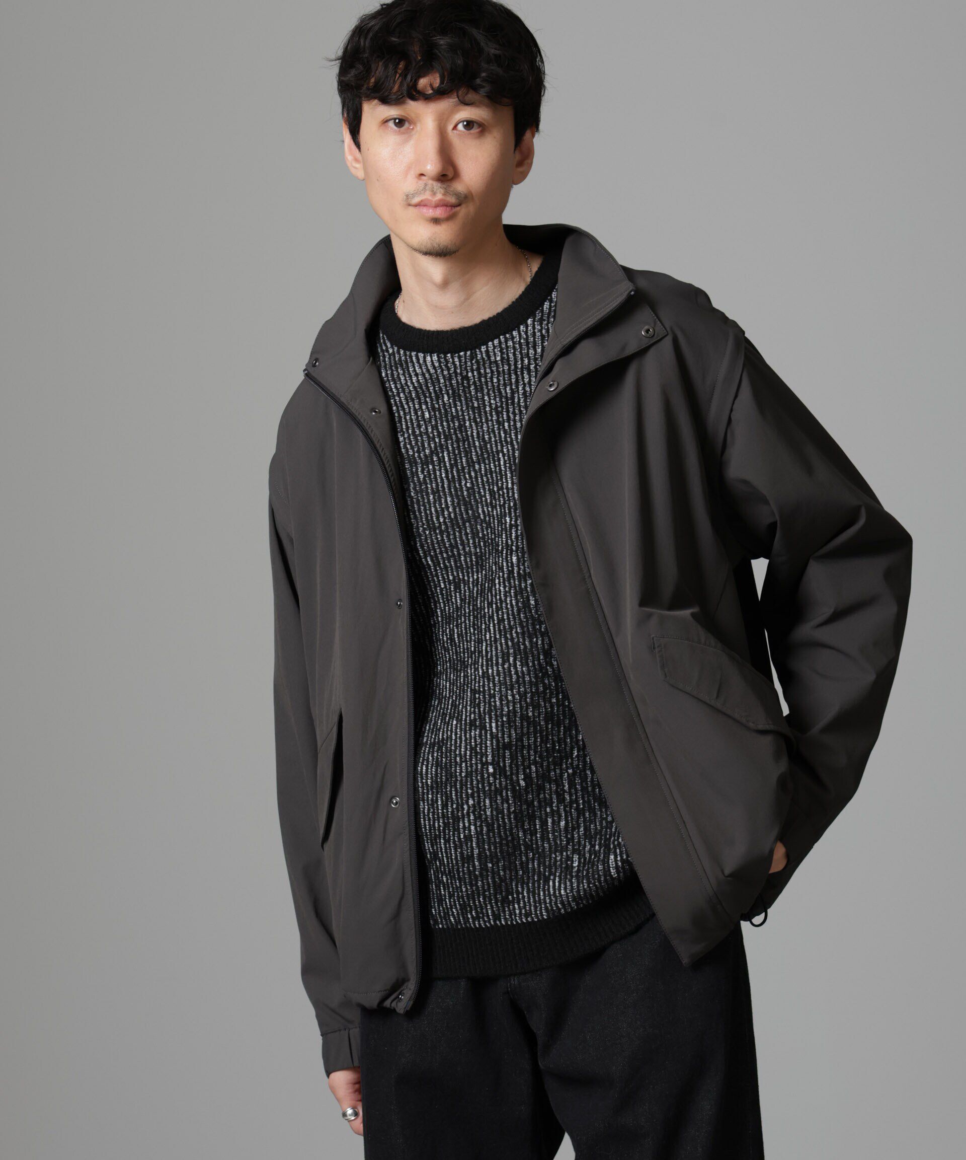 nano･universe「2WAYミリタリーブルゾン」|ブルゾン・スタジャン|