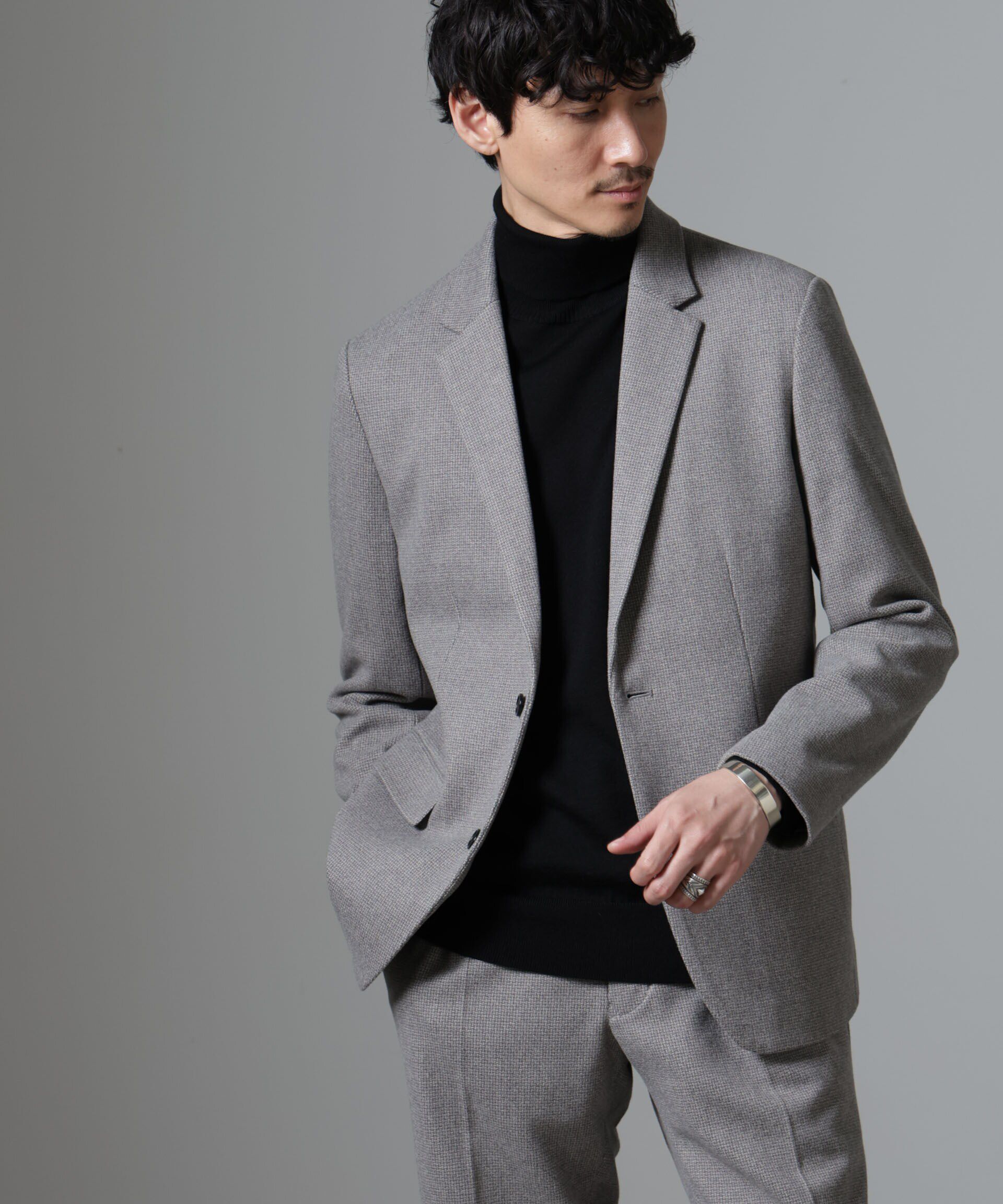 nano･universe「ウォームジャケット(セットアップ可)」|テーラードジャケット|パターン1