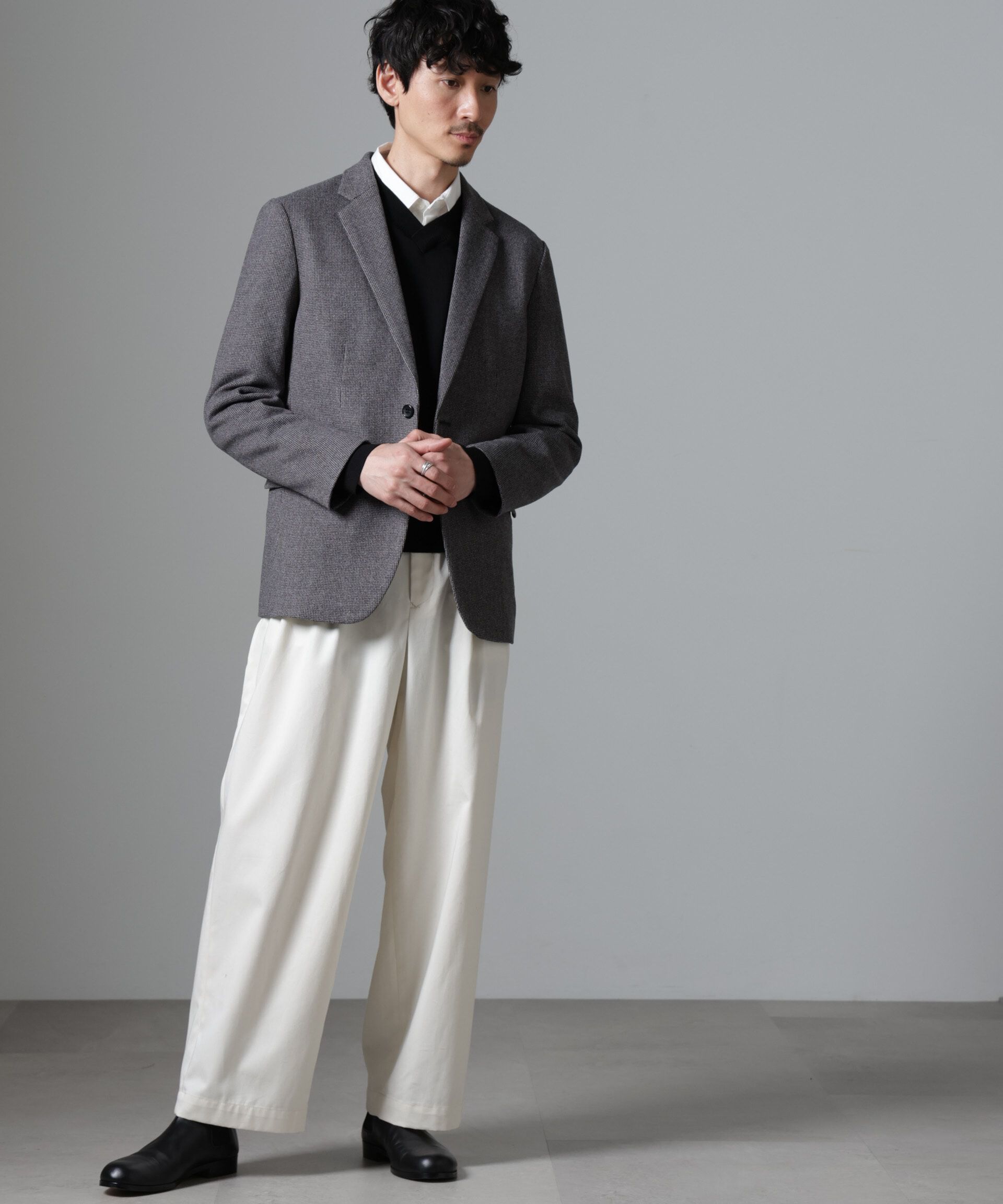 nano･universe「ウォームジャケット(セットアップ可)」|テーラードジャケット|