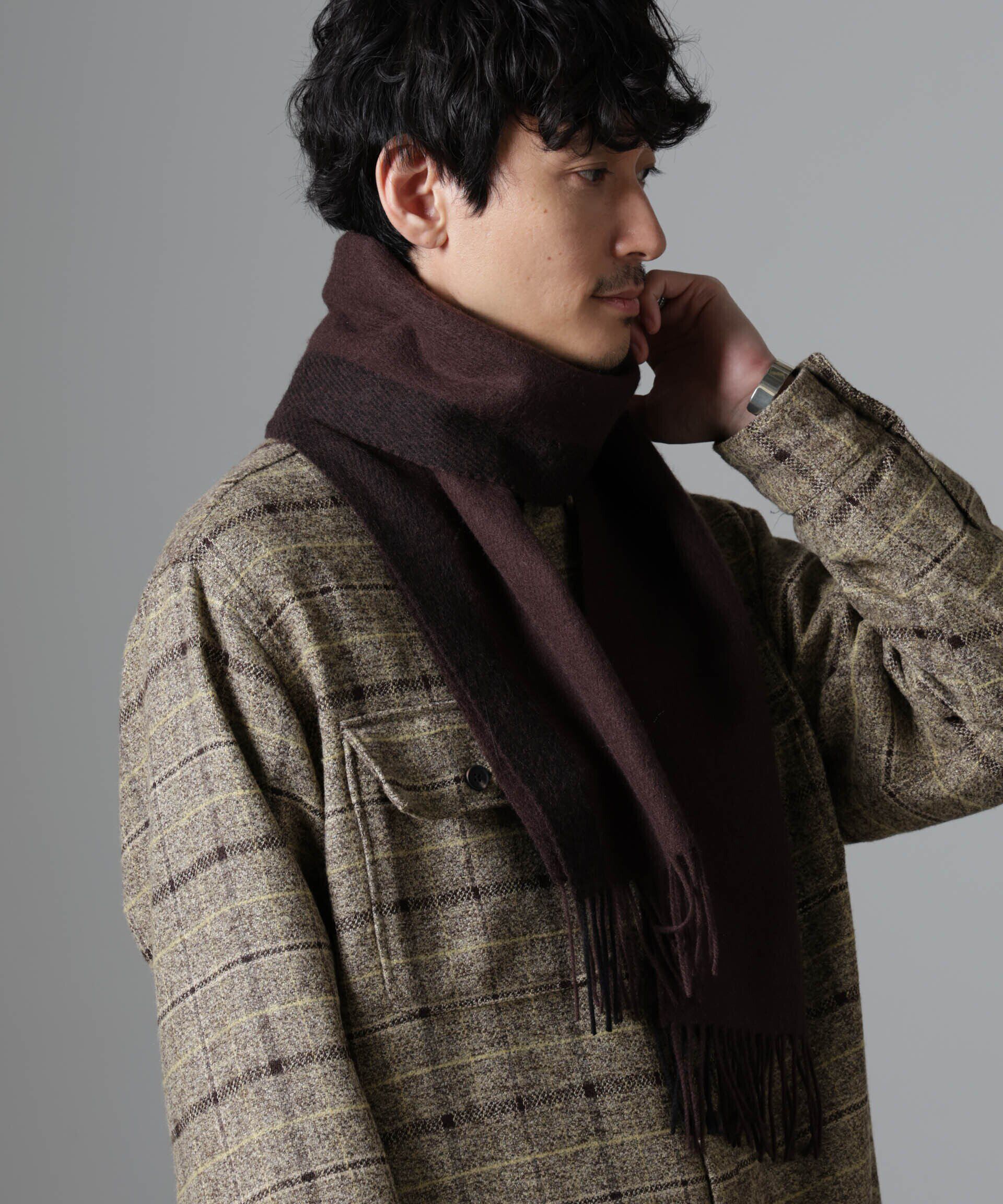 nano･universe「ソフトカシミヤブレンドマフラー」|マフラー|ブラウン